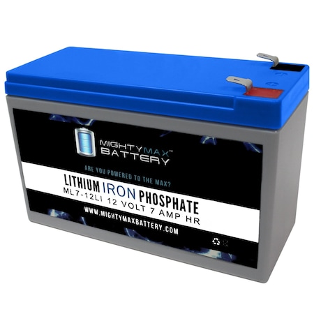 12V 7AH Lithium Replacement Battery for UPS APC Back-UPS ES 550VA -  MIGHTY MAX BATTERY, MAX3927303